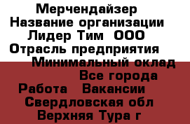 Мерчендайзер › Название организации ­ Лидер Тим, ООО › Отрасль предприятия ­ BTL › Минимальный оклад ­ 17 000 - Все города Работа » Вакансии   . Свердловская обл.,Верхняя Тура г.